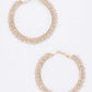 Rhinestone 60MM Iconic Hoop Earrings