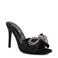 BRAG IN Crystal Bow Satin High Heeled Sandals