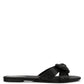 Fleurette Fushia Bow Flat Sandals