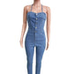 DENIM SEXY JUMPSUIT