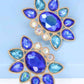 Geometrical Shape Glass Stone Dangle Earrings