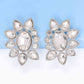 Geometrical Shape Glass Stone Dangle Earrings